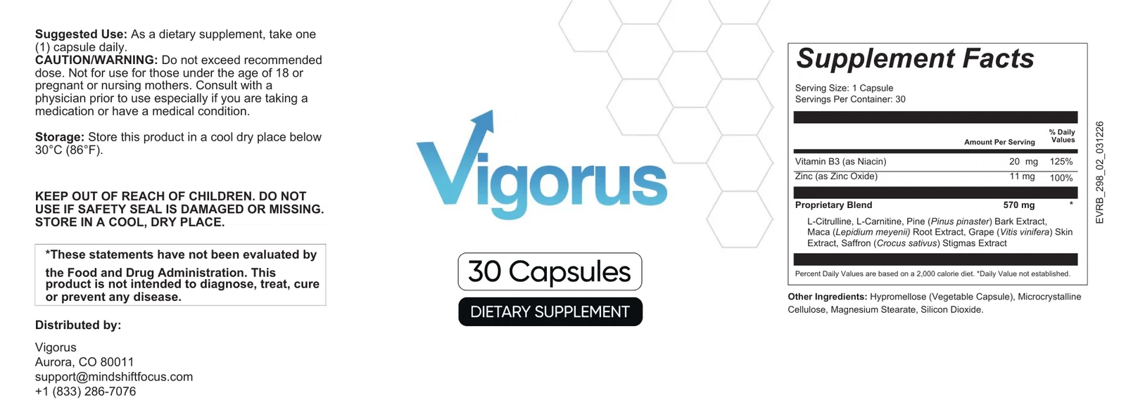 Vigorus Product Label
